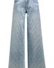 Fade Out Loud Fade Out Loud Bar Studded Low Rise Wide Leg Jeans - 5