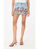 Fade Out Loud Fade Out Loud Charli Floral Embroidered Denim Miniskirt - 1