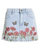 Fade Out Loud Fade Out Loud Charli Floral Embroidered Denim Miniskirt - 5