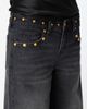 Fade Out Loud Fade Out Loud Frida Star Studded Low Rise Wide Leg Jeans - 4