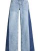 Fade Out Loud Fade Out Loud Maya Two-Tone Mid Rise Ultra Wide Leg Jeans - 5