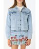 Fade Out Loud Fade Out Loud Nina Studded Denim Trucker Jacket - 1