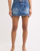 Fade Out Loud Fade Out Loud Pleated Denim Miniskirt - 1