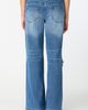Fade Out Loud Fade Out Loud Ripped Low Rise Wide Leg Jeans - 2