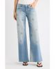 Fade Out Loud Fade Out Loud Star Studded Low Rise Wide Leg Jeans - 1