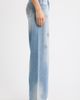 Fade Out Loud Fade Out Loud Star Studded Low Rise Wide Leg Jeans - 3