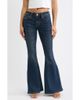 Fade Out Loud Fade Out Loud Twisted Seam Low Rise Bell Bottom Jeans - 1