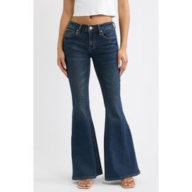 Fade Out Loud Fade Out Loud Twisted Seam Low Rise Bell Bottom Jeans