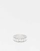 FADED FUTURE Faded Future baguette band ring in silver - 1