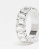 FADED FUTURE Faded Future baguette band ring in silver - 2