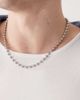 FADED FUTURE Faded Future ball chain necklace in silver - 1