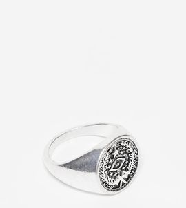 FADED FUTURE Faded Future compass signet ring in silver