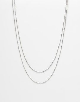 FADED FUTURE Faded Future multipack chain necklace in silver