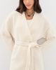Faherty Faherty Apres Alpaca Wrap Cardigan Cream - 2
