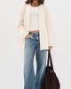 Faherty Faherty Apres Alpaca Wrap Cardigan Cream - 5