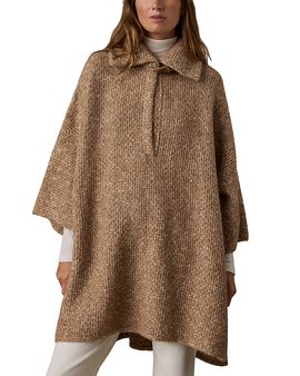 Faherty Faherty Apres Cotton & Alpaca Poncho Sweater