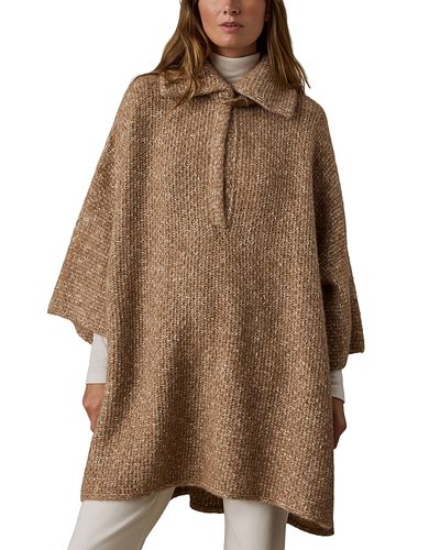 Faherty Faherty Apres Cotton & Alpaca Poncho Sweater