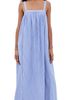 Faherty Faherty Coastal Poplin Emmy Dress Deepwater Stripe - 1