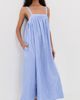 Faherty Faherty Coastal Poplin Emmy Dress Deepwater Stripe - 2