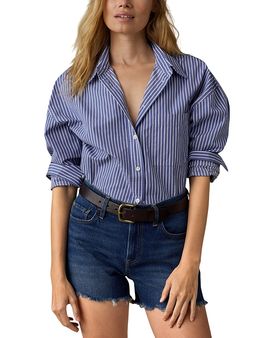 Faherty Faherty Coastal Poplin Relaxed Shirt