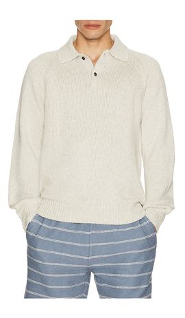 Faherty Faherty Heirloom Long Sleeve Polo Sweater