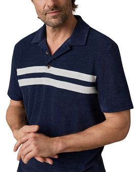 Faherty Faherty Men's Regular Fit Terry Stripe Polo