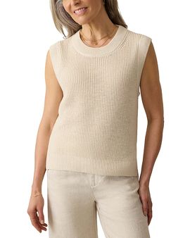 Faherty Faherty Miramar Sleeveless Linen Sweater