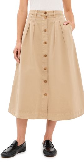 Faherty Faherty Seafarer Chino Skirt Khaki