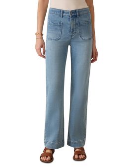 Faherty Faherty Stretch Terry Patch Pocket Ankle Pants in Eastern Shore