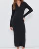 Faherty Faherty Throwback Sweater Dress Charcoal - 2