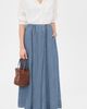 Faherty Faherty Tried & True Chambray Nera Skirt River Mist Wash - 5