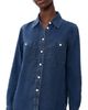 Faherty Faherty Tried & Truechambray Classic Buttondown Night Lagoon Wash - 1