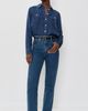 Faherty Faherty Tried & Truechambray Classic Buttondown Night Lagoon Wash - 5