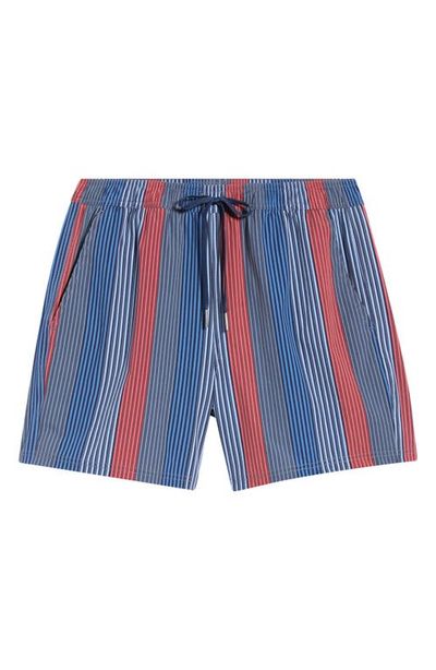 Fair Harbor Fair Harbor The Bungalow Stripe Water Repellent Swim Trunks