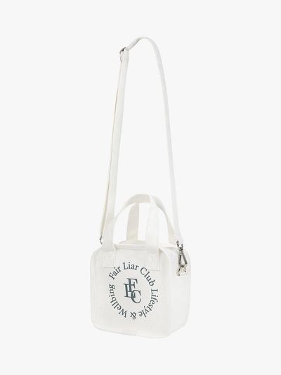 FAIRLIAR CLUB Convertible Square Logo Crossbody Bag