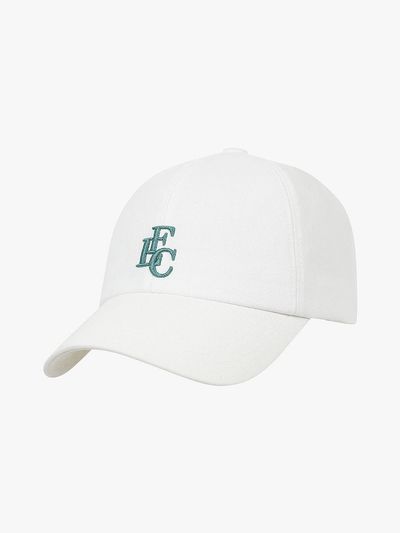 FAIRLIAR CLUB Cotton Twill Logo Embroidered Baseball Cap [Beige]