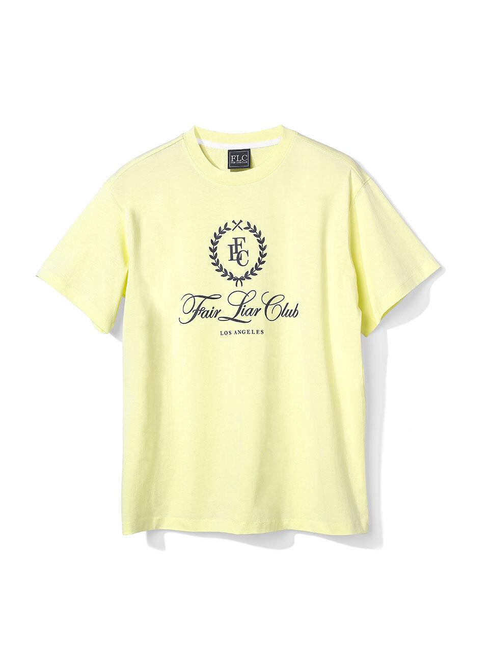 FAIRLIAR CLUB FLC Oversized Logo Cotton T-shirt [Yellow]