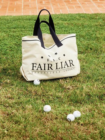 FAIRLIAR CLUB Star Canvas Cotton Oxford Tote Bag