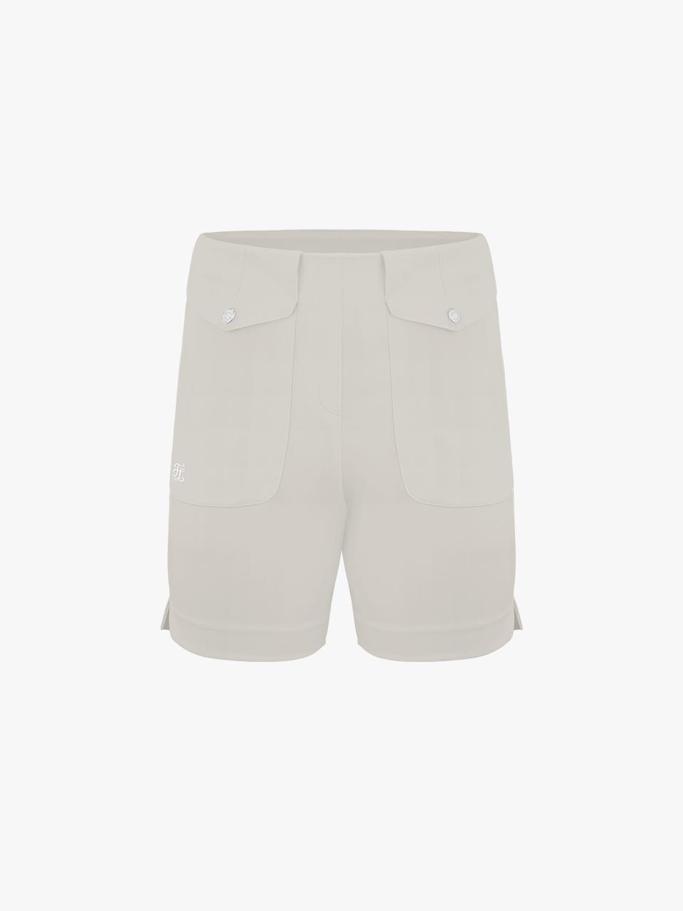 FAIRLIAR GOLF 5-inch Water-Repellent Slim Fit Shorts [Beige]