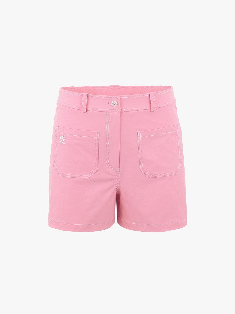 FAIRLIAR GOLF A-line Moisture-wicking Pocket Culottes Pants [Pink]