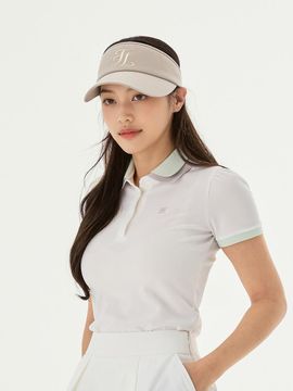 FAIRLIAR GOLF Double-colored Collar T-shirt Golf [WHITE]