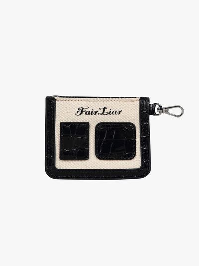 FAIRLIAR GOLF Elegant Premium Golf Name Tag Flower Pin [Black]