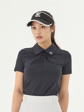 FAIRLIAR GOLF FL Front Shirring T-shirt [Black]