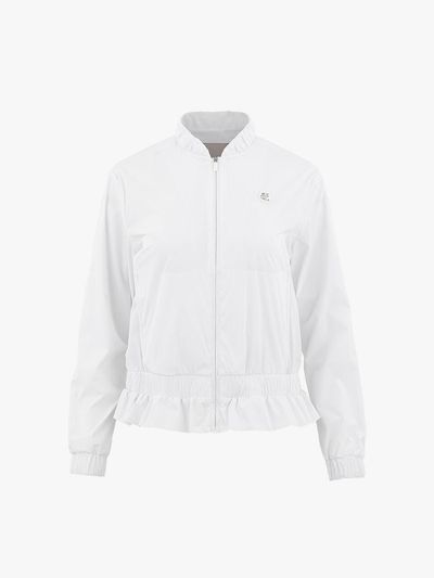 FAIRLIAR GOLF Frill Band Semi-Loose Fit Jumper [Beige]
