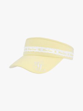 FAIRLIAR GOLF Frilled Adjustable Polyester Visor [Yellow]