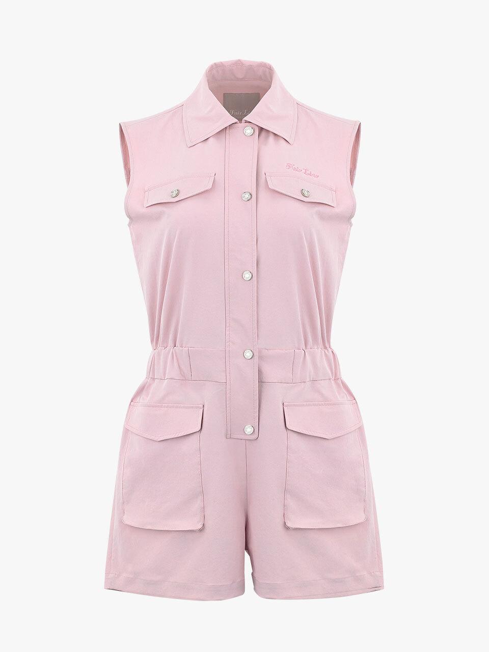 FAIRLIAR GOLF Heart Symbol Performance FairLia Jumpsuit [Pink]