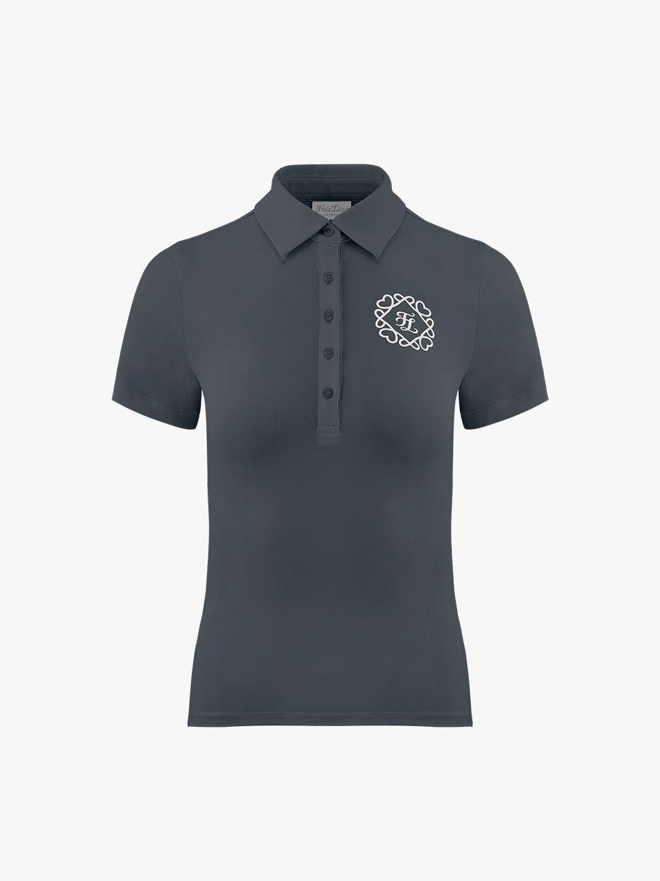 FAIRLIAR GOLF Heart Symbol Slim Fit Performance T-shirt [Charcoal]