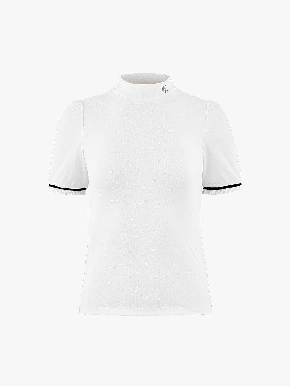 FAIRLIAR GOLF Jacquard Slim Fit Turtleneck T-shirt [Beige]