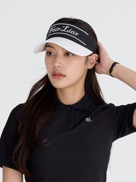 FAIRLIAR GOLF Logo Embroidered Visor (Black)