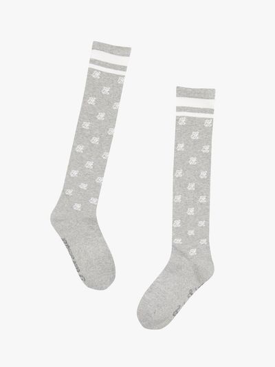 FAIRLIAR GOLF Logo Pattern Knee-High Moisture-Wicking Socks [Grey]